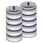 SOGA 2X 5 Tier Stainless Steel Steamers With Lid Work inside of Basket Pot Steamers 28cm