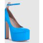 Novo ZIPPEDY BLUE PATENT Women's High Fashion Novo Heels