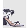 Novo URIAH BLACK Women's Strappy - Low Heel Novo Heels