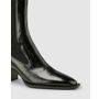 Novo DNA Black Patent Women's Boot Low-Mid Heel Novo Boots