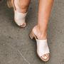 Novo FUSSY Nude Women's Peep Toe Novo Heels