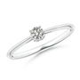 Angara Australia Knife-Edged Classic Round Diamond Solitaire Ring 14K Gold/White Diamond White Gold/K SR1298D1WG1KI31304