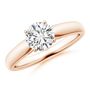 Angara Australia Classic Solitaire Diamond Rounded Cathedral Engagement Ring 14K Gold/White Diamond Rose Gold/H SR2412D1RG1HSI21604