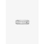 MK Precious Metal-Plated Sterling Silver Pavé Ring - Silver - Michael Kors