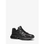 MK Kit Extreme Mesh and Leather Trainer - Black - Michael Kors