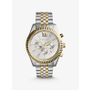 Oversized Lexington Two-Tone Watch