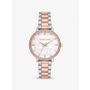 Pyper Two-Tone Embossed Logo Watch