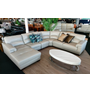 Paisley Leather Corner Lounge Suite (Left/ Right chaise)