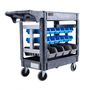 Baumr-AG Parts Bin Trolley Service Utility Cart Storage Mobile Tool Workshop STRBCTBMRA30B