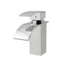 Cascade Chrome Waterfall Basin Mixer Square Short AQP-CH0110BM-0902