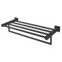 Blaze Towel Rack Shelf with Drying Rail 600mm - Matte Black AQP-OX6309TR-1231-B