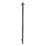 EZY FIT Heated Towel Rail - Single Vertical Square Tube - Bottom Wired - (H1400mm) - Matte Black AGZHTR-VER-200-0865-B