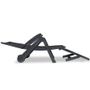NNEVL Sun Lounger with Footrest Plastic Anthracite