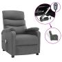 NNEVL Electric Massage Recliner Light Grey Fabric