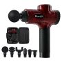 NNEDSZ Massage Gun 6 Heads Electric Massager LCD Vibration Percussion Relief
