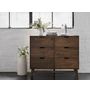 Paris Hardwood Chest Of Drawers | Rustic Walnut | Shop Online or Instore | B2C Furniture 143