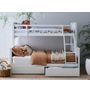 Myer White Triple Bunk Bed with Storage | Hardwood Frame | Shop Online or Instore | B2C Furniture 189