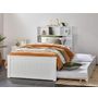 Myer Hardwood White Kids King Single Bed with Trundle & Bookshelf | Shop Online or Instore | B2C Furniture 191