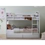 Myer White Single Bunk Bed with Storage | Hardwood Frame | Shop Online or Instore | B2C Furniture 188