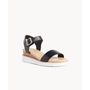 Isabella Anselmi Elinda Dress Sandal Black Leather