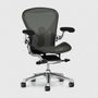 Herman Miller Aeron Chair with Aluminium Frame and Graphite Mesh