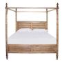 Hampton Mango Wood King Canopy Bed | Natural Brown | Bedroom | Early Settler Furniture Natural Brown