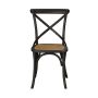 Provincial Cross Back Dining Chair Black | Mid Brown | Dining | Early Settler Furniture Mid Brown