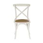 Provincial Cross Back Dining Chair Crisp White | Mid Brown | Dining | Early Settler Furniture Mid Brown