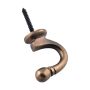 9815 Curtain Tie Back Hook Standard Antique Brass P45mm | Antique Brass | Hardware | Early Settler Furniture Antique Brass