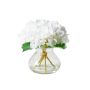 Floriana Hydrangea Bloom Vase 25cm | White | Homewares | Early Settler Furniture White