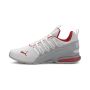 Axelion Block Men's Running Shoes in White/High Rise/High Risk Red, Size 8 by PUMA