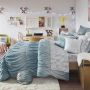 Curtain Wonderland Ellen Quilt Cover Set Blue Queen