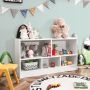 CostwayBookcase & Toy Storage with 5 Compartments for Kids CB10297WH