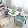 CostwayKids Sofa Wooden Armrest Chair Couch with Thick Cushion Beech Legs HV10161HS
