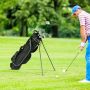 CostwayUltra Lightweight Golf Bag with 4-Way Top Dividers for Golf Course & Travel-Black SP37263BK