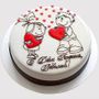 Ferns N Petals Adorable Couple In Love Vanilla Cake CAKE5073