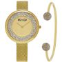 SO&CO New York Women's SoHo Stainless Steel Mesh Bracelet Watch - Gold