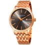 Akribos XXIV Men's Radiant Sunray Dial Date Watch - Rose Gold