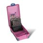 Bordo 2010-F5 - Drill Set - Cobalt Imperial 21 Piece 1/16 - 1/2" + Bonus Caddy With x5 Smallest Sizes