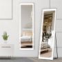 Elegant Showers ELEGANT LED Full Length Dressing Mirror Wall Mounted Hanging Mirror with 3 Color Modes