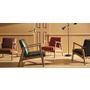 DEN Leather Armchair Old Saddle Black