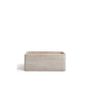 ONITO Rectangular Basket Rounded Edges White Wash
