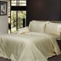 1000TC 6 Pcs Pure Cotton Stripe Quilt Cover Set - Ivory