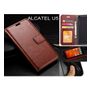 Alcatel U5 case Fine leather wallet case