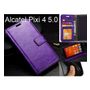 Alcatel Pixi 4 case Fine leather wallet case