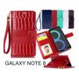 Galaxy NOTE 8 case Croco wallet Leather case