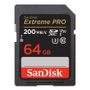 SanDisk Extreme Pro UHS-I U3 V30 SDXC Class 10 200MB/s 64GB