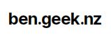 ben.geek.nz