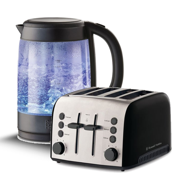 Russell Hobbs Brooklyn Glass Kettle + Toaster Pack Price in Australia