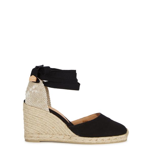 Casta帽er carina clearance canvas wedge espadrilles